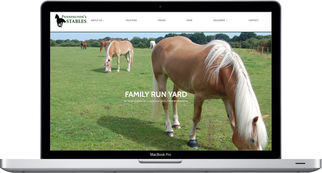 Horse and pony stables website